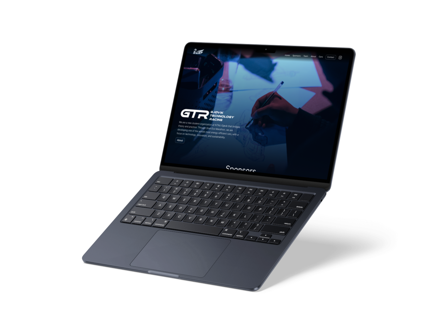 GTR website on MacBook Air 2